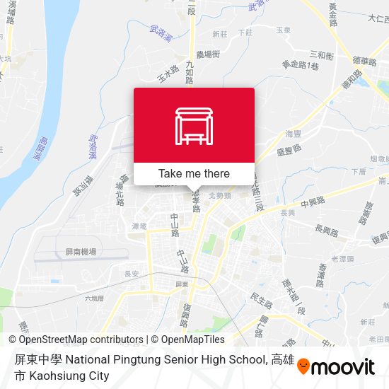 屏東中學 National Pingtung Senior High School map