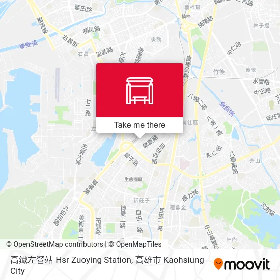 高鐵左營站 Hsr Zuoying Station map