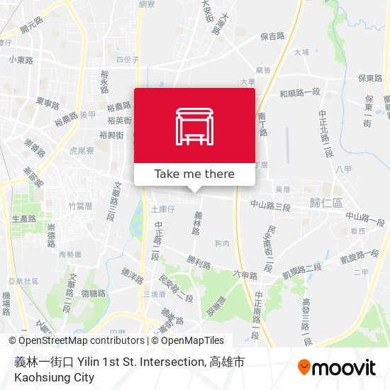 義林一街口 Yilin 1st St. Intersection map