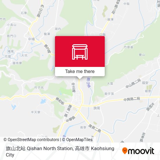旗山北站 Qishan North Station map