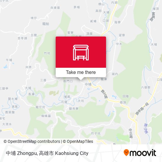 中埔 Zhongpu地圖