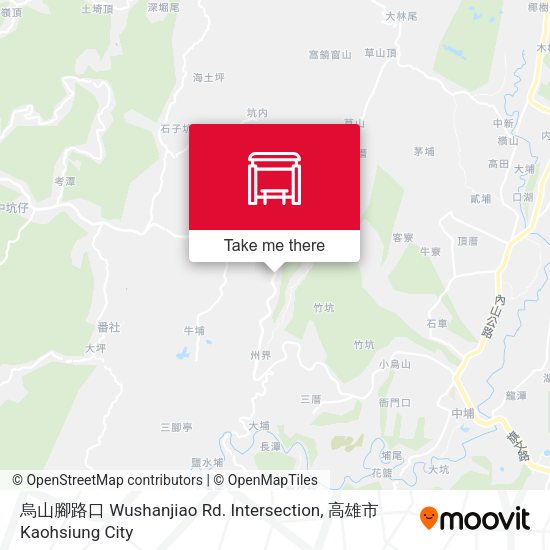 烏山腳路口 Wushanjiao Rd. Intersection map