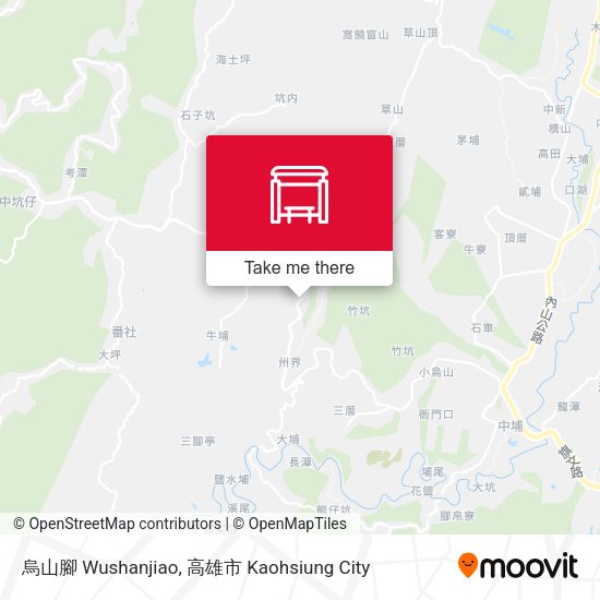 烏山腳 Wushanjiao map