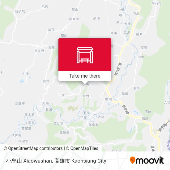 小烏山 Xiaowushan map