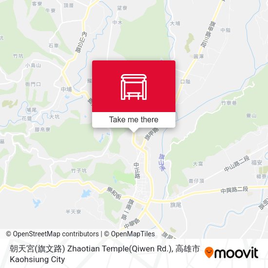 朝天宮(旗文路) Zhaotian Temple(Qiwen Rd.) map