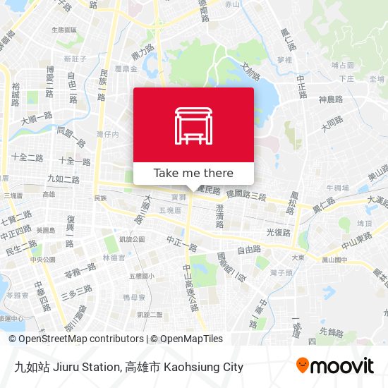 九如站 Jiuru Station map