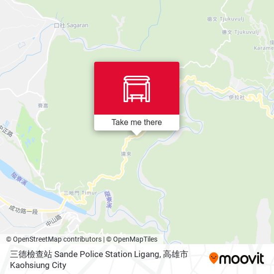 三德檢查站 Sande Police Station Ligang map