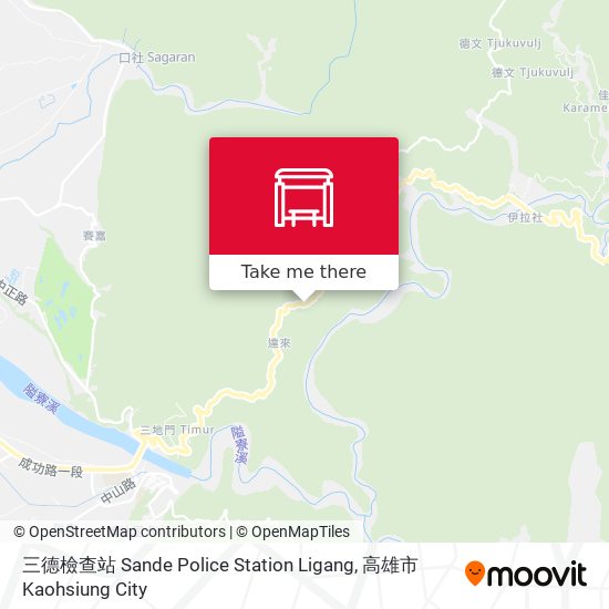 三德檢查站 Sande Police Station Ligang map