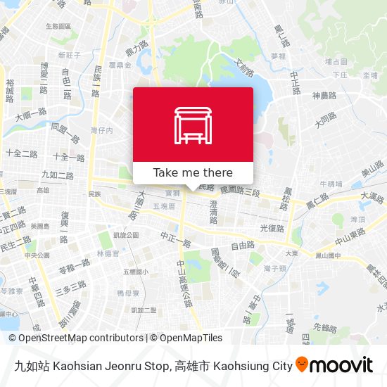 九如站 Kaohsian Jeonru Stop map