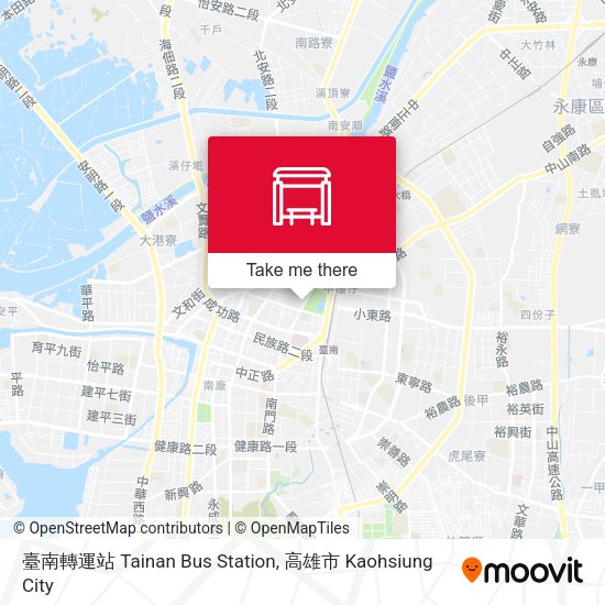臺南轉運站 Tainan Bus Station地圖