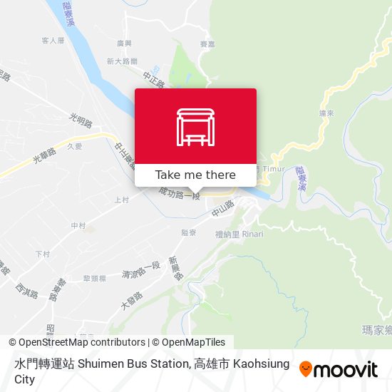 水門轉運站 Shuimen Bus Station map