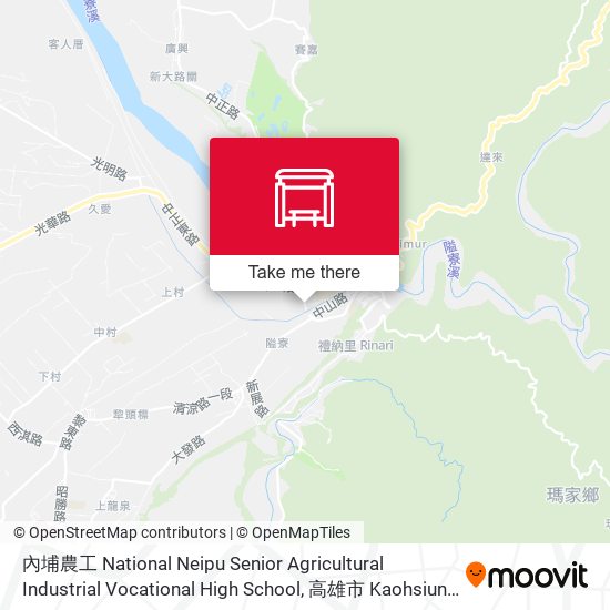 內埔農工 National Neipu Senior Agricultural Industrial Vocational High School地圖