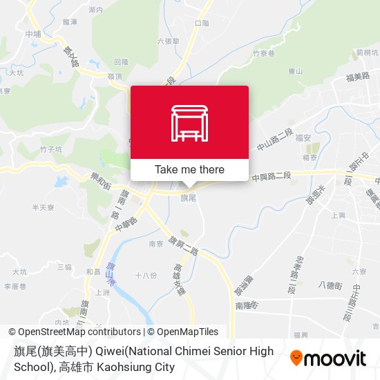 旗尾(旗美高中) Qiwei(National Chimei Senior High School)地圖