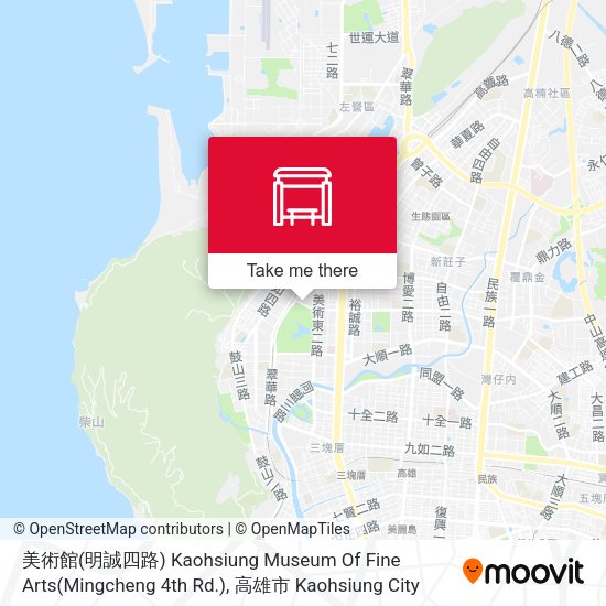 美術館(明誠四路) Kaohsiung Museum Of Fine Arts(Mingcheng 4th Rd.)地圖