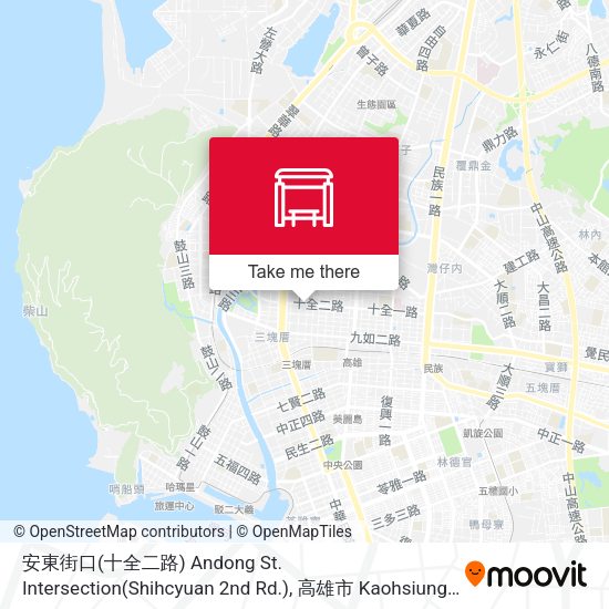 安東街口(十全二路) Andong St. Intersection(Shihcyuan 2nd Rd.) map
