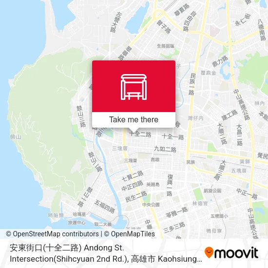 安東街口(十全二路) Andong St. Intersection(Shihcyuan 2nd Rd.)地圖