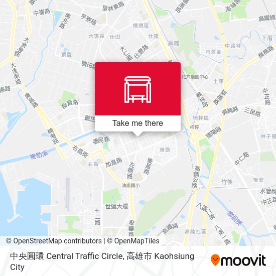 中央圓環 Central Traffic Circle map
