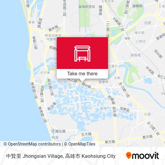 中賢里 Jhongsian Village地圖