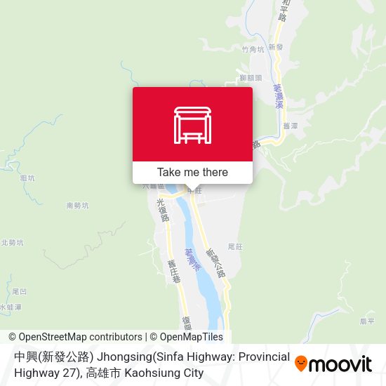 中興(新發公路) Jhongsing(Sinfa Highway: Provincial Highway 27) map