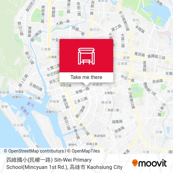 四維國小(民權一路) Sih-Wei Primary School(Mincyuan 1st Rd.)地圖