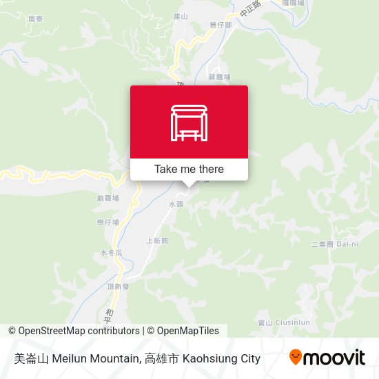 美崙山 Meilun Mountain map