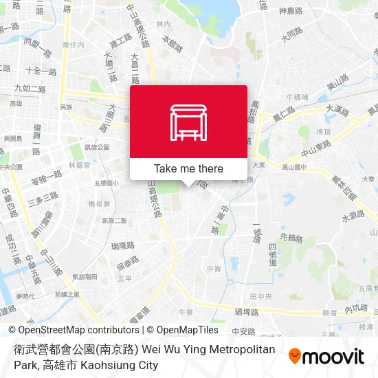 衛武營都會公園(南京路) Wei Wu Ying Metropolitan Park map
