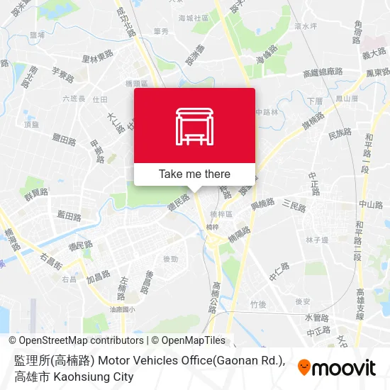 監理所(高楠路) Motor Vehicles Office(Gaonan Rd.)地圖