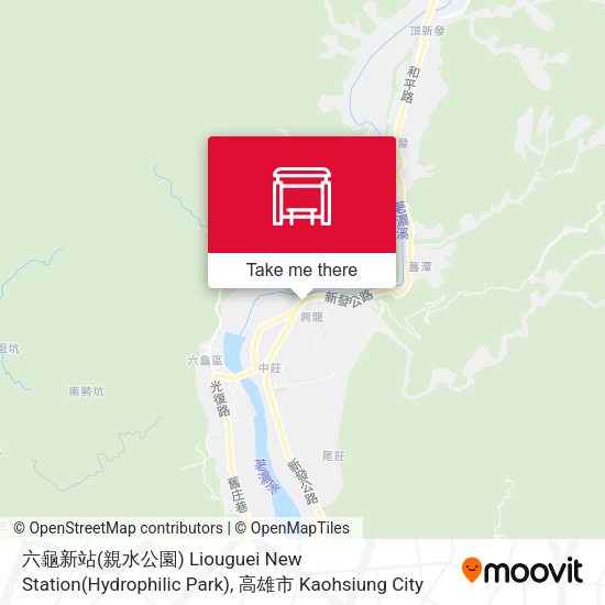 六龜新站(親水公園) Liouguei New Station(Hydrophilic Park) map