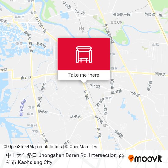 中山大仁路口 Jhongshan Daren Rd. Intersection map
