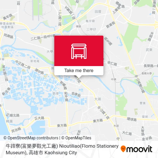 牛蹄寮(富樂夢觀光工廠) Nioutiliao(Flomo Stationery Museum)地圖