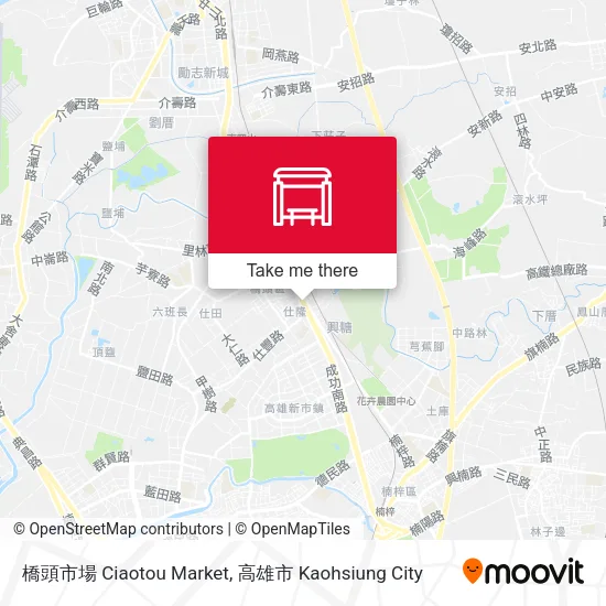 橋頭市場 Ciaotou Market地圖