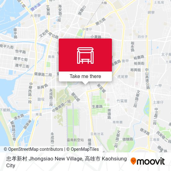 忠孝新村 Jhongsiao New Village map