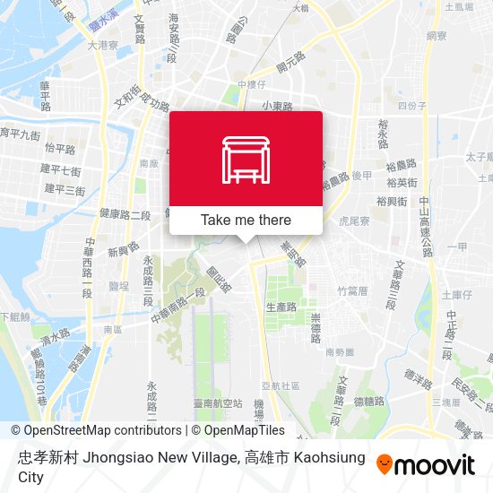 忠孝新村 Jhongsiao New Village地圖