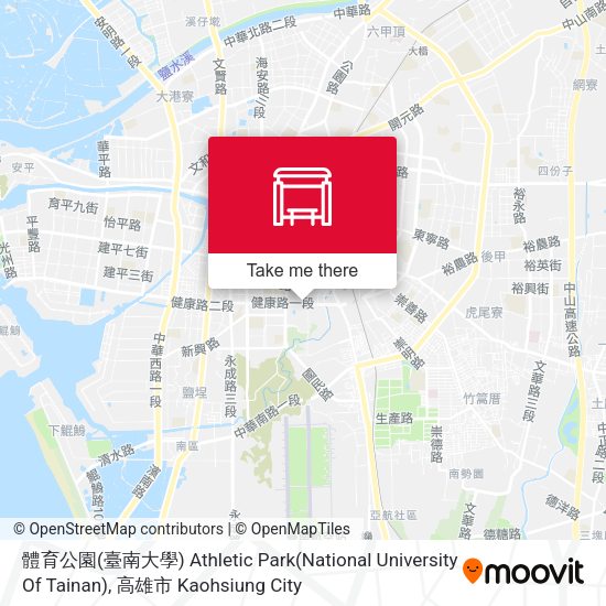 體育公園(臺南大學) Athletic Park(National University Of Tainan) map