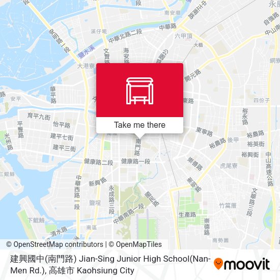 建興國中(南門路) Jian-Sing Junior High School(Nan-Men Rd.) map