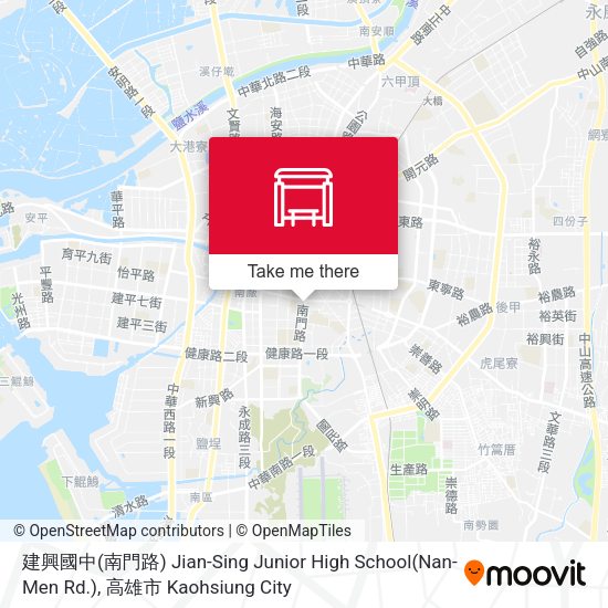 建興國中(南門路) Jian-Sing Junior High School(Nan-Men Rd.) map