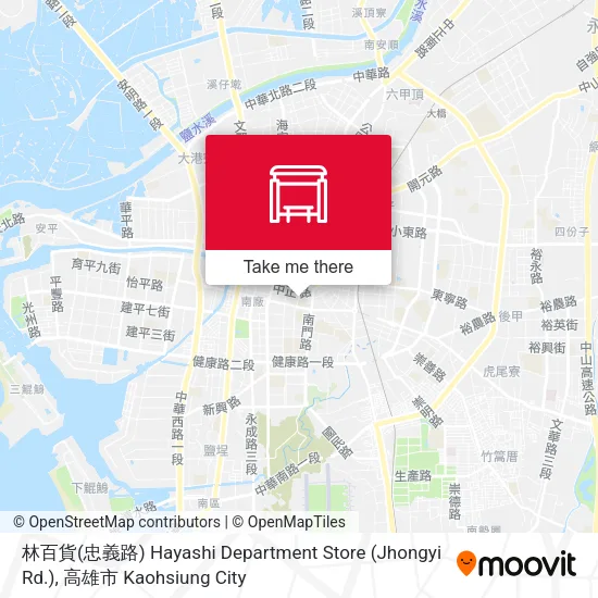 林百貨(忠義路) Hayashi Department Store (Jhongyi Rd.)地圖