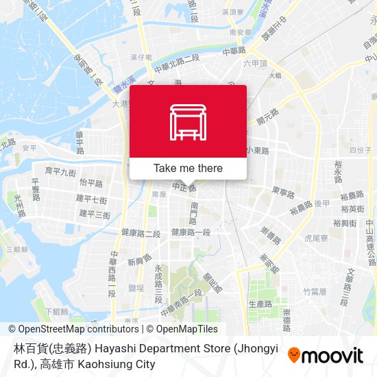 林百貨(忠義路) Hayashi Department Store (Jhongyi Rd.) map