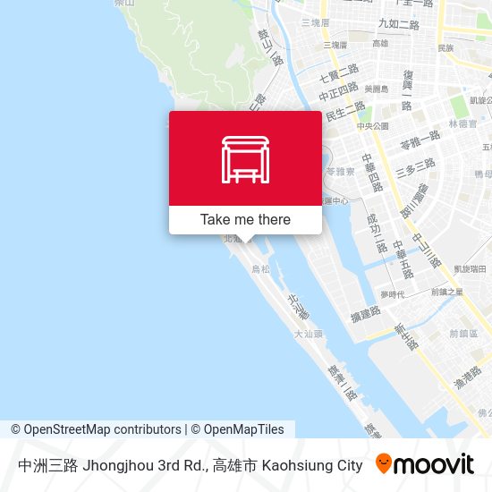 中洲三路 Jhongjhou 3rd Rd. map