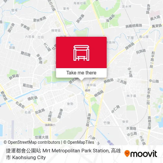 捷運都會公園站 Mrt Metropolitan Park Station地圖