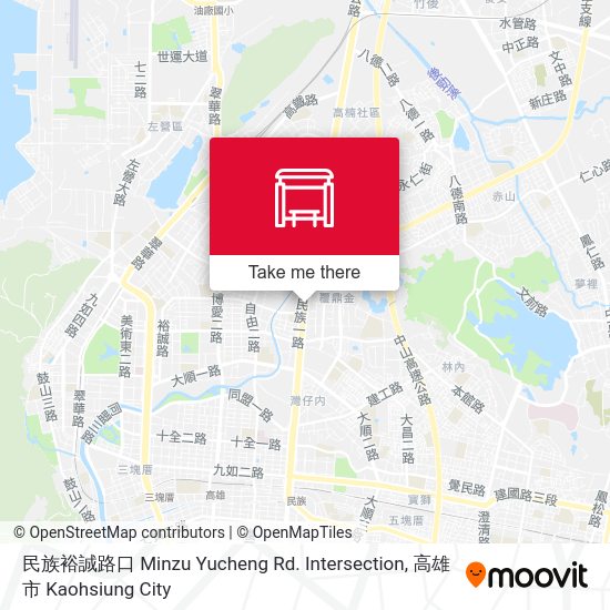 民族裕誠路口 Minzu Yucheng Rd. Intersection map