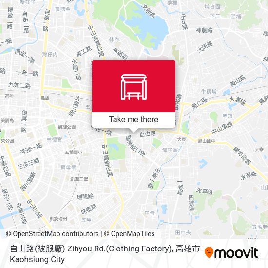 自由路(被服廠) Zihyou Rd.(Clothing Factory) map