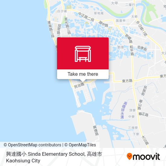 興達國小 Sinda Elementary School map