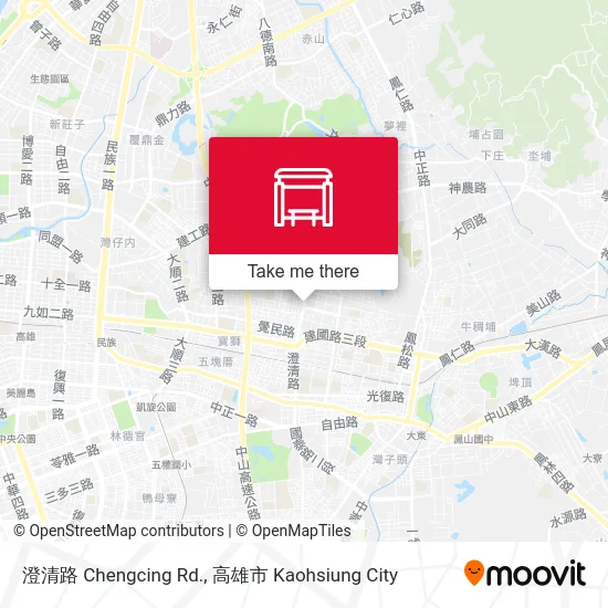澄清路 Chengcing Rd. map