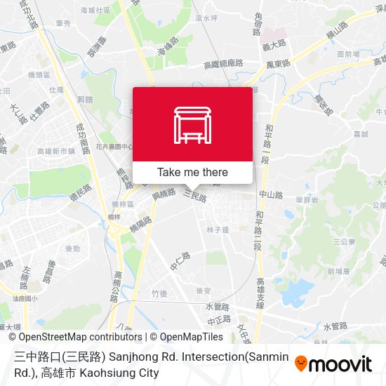 三中路口(三民路) Sanjhong Rd. Intersection(Sanmin Rd.) map