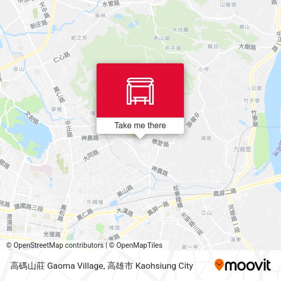 高碼山莊 Gaoma Village map