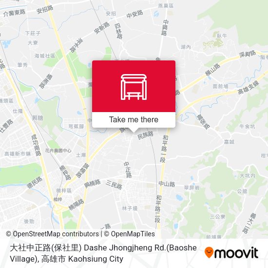 大社中正路(保社里) Dashe Jhongjheng Rd.(Baoshe Village)地圖