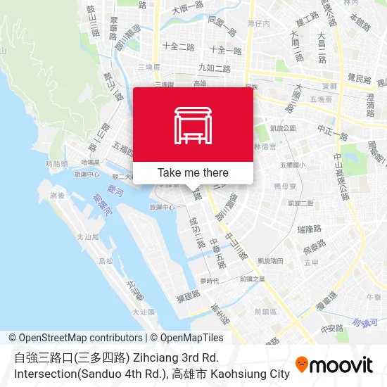 自強三路口(三多四路) Zihciang 3rd Rd. Intersection(Sanduo 4th Rd.)地圖