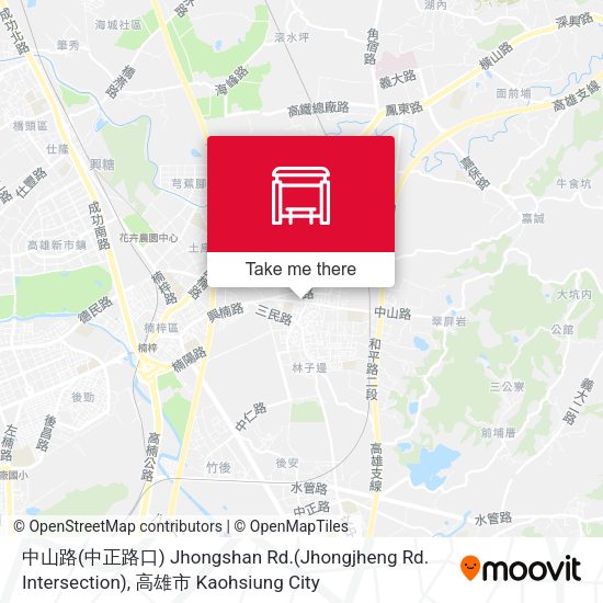 中山路(中正路口) Jhongshan Rd.(Jhongjheng Rd. Intersection)地圖