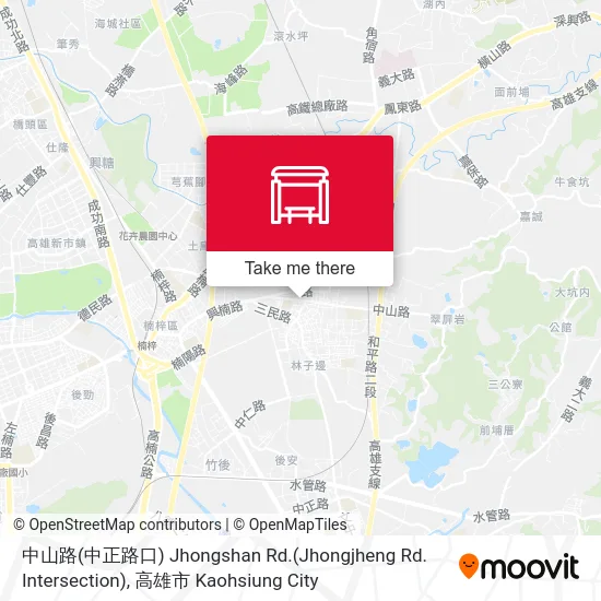 中山路(中正路口) Jhongshan Rd.(Jhongjheng Rd. Intersection)地圖